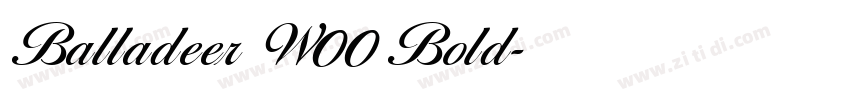 Balladeer W00 Bold字体转换